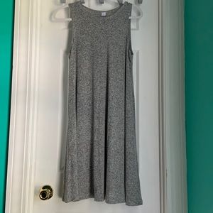 Old Navy Gray Knee-Length Sleeveless Dress